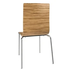 Chaise Dossier Carré Zebrano - Lot de 4 - Bolero