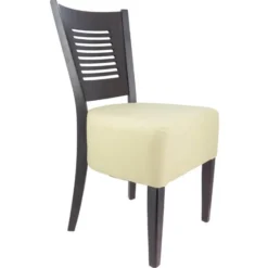 Chaise Restaurant Bois Amily Beige Lot de 2 - Ligne CHR