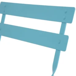 Chaises de Terrasse Bleu Turquoise en Acier - Lot de 2 - Bolero