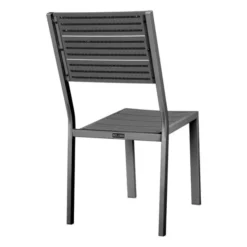 Chaises à Lattes Valletta Grises - Lot de 4 - Bolero
