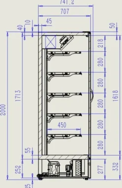 Chambre Froide Murale Marco 1.9 - Combisteel