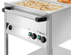 Chariot Bain Marie - 2 Bacs GN 1/1 avec Robinet - Bartscher