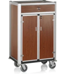 Chariot d'alimentation pour minibar en Aluminium L 840 mm l 600 mm H 1350 mm 1 - Was Germany
