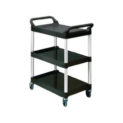 Chariot de Service et Débarrassage Compact Noir - Rubbermaid