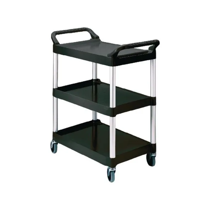 Chariot de Service et Débarrassage Compact Noir - Rubbermaid