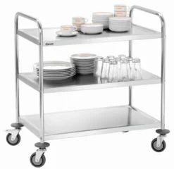 Chariot de service et débarrassage Inox - Bartscher