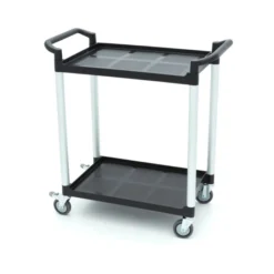 Chariot de Service - 2 Étagères en Plastique - 86,5 x 42,5 cm - Maxima