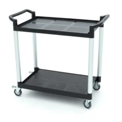 Chariot de Service - 2 Étagères en Plastique - 103 x 50,5 cm - Maxima