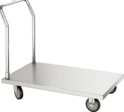 Chariot de transport Inox avec plateau - Bartscher