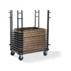 Chariot de Transport pour Tables de Banquet Rectangulaires Dimensions Ajustables - Veba