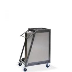 Chariot de Transport pour 5 Tables de Travail Pliantes en Inox - Veba