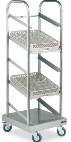 Chariot en Inox pour Paniers à Verres - Distform