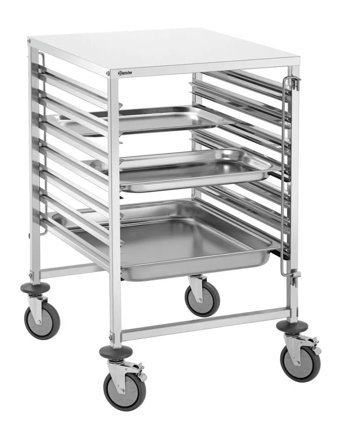 Chariot à Etagères Inox 7 x GN 2/1 - Bartscher