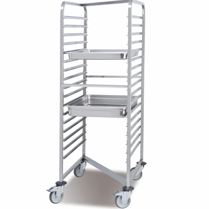 Chariot à Glissières Emboîtable 17 Niveaux pour Bacs GN 2/1 - Pujadas