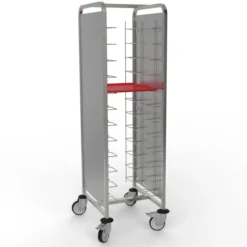 Chariot à Glissières Self-Service 12 Niveaux avec Panneaux - Pujadas