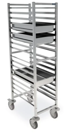 Chariot Haut de Transport GN 1/1 Renforcé en Inox - Distform