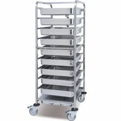 Chariot Inox à Dégivrage 9 Niveaux pour Bacs GN 2/1 - Pujadas