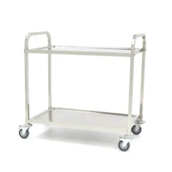 Chariot Inox - 2 Étagères - Maxima