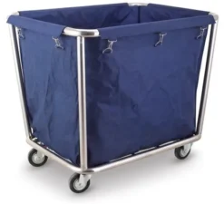 Chariot à Linge Inox avec Sac à Linge Amovible - Hendi