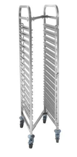 Chariot porte-plateaux emboîtable- 15 x GN 1/1 445x610x(H)1710 mm - Hendi