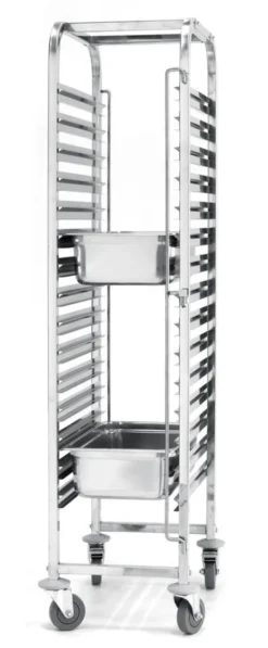 Chariot porte-plateaux - 15 x GN 1/1 440x610x(H)1710 mm - Hendi