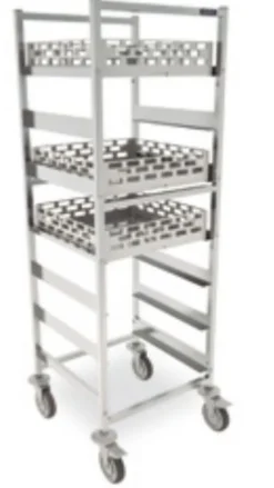 Chariot pour paniers à vaisselle 625x637x1720 (7 paires de glissières) - Distform