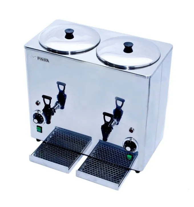 Chauffe-Lait Distributeur Inox - 5 + 5 L - Pinha