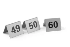 Chevalets de table numérotés Numéros 49-60 50x35x(H)40mm - Hendi