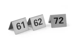 Chevalets de table numérotés Numéros 61-72 50x35x(H)40mm - Hendi