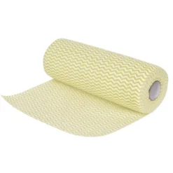 Chiffon non tissé jaune - Rouleau de 100 chiffons - Jantex