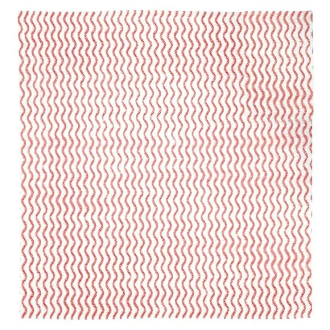 Chiffon non tissé rouge - Rouleau de 100 chiffons - Jantex