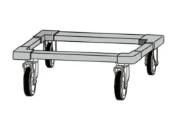 Châssis à Roulettes pour Tiroirs et Armoires Maintien au Chaud HSH031E et HSH051E - Moduline