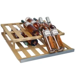 Clayette CLAPRE05 de présentation deux étages de type fixe bois naturel (hêtre) - La Sommelière