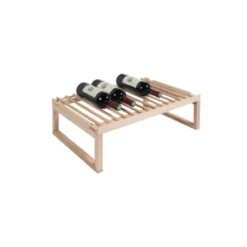 Clayette de présentation CLAVIP08 de type fixe bois naturel (hêtre), compatible gammes VIP - La Sommelière