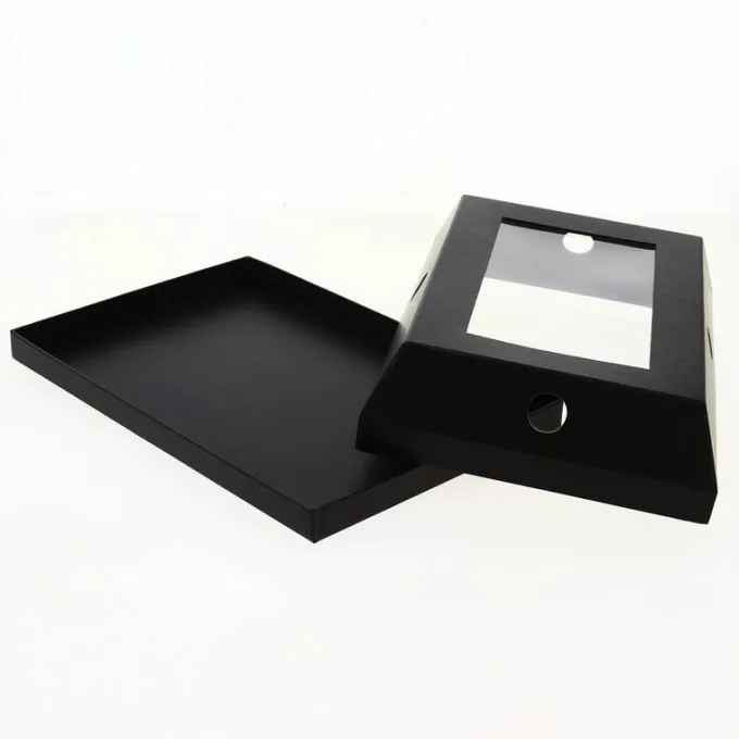 Cloche à Fromage Noire Rectangle 30.5X20.5 Lot de 20 - Créapak