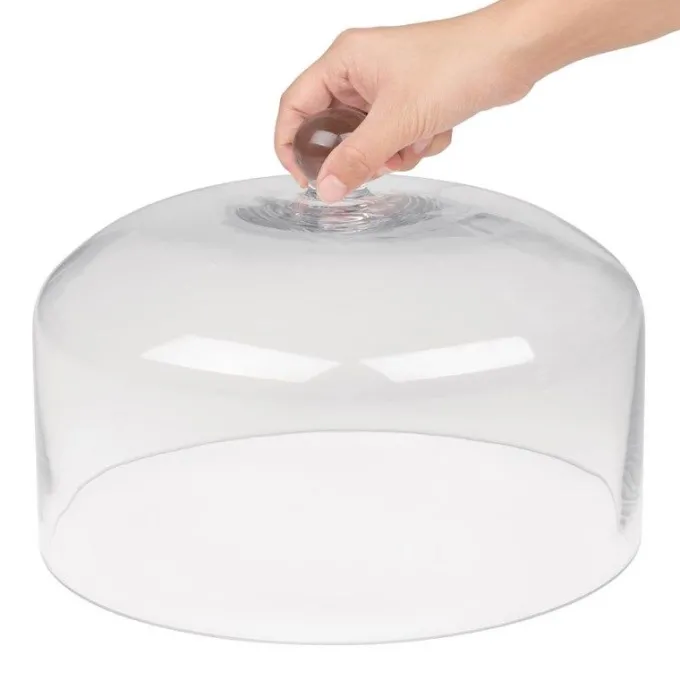 Cloche à Gâteau en Verre - 285(Ø) mm - Olympia