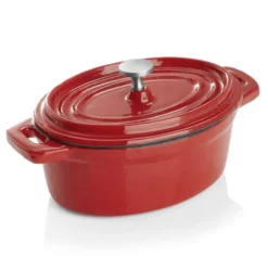Cocotte en Acier Inoxydable rouge L 125 mm l 95 mm H 65 mm - Was Germany