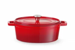 Cocotte en fonte émaillée 0,27L Rouge 130x100x(H)48 mm - Hendi