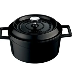 Cocotte Poêle à Frire LAVA en Fonte Noir - Ø 32 cm - Combisteel