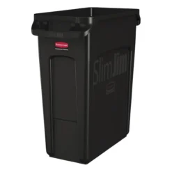 Collecteur de Recyclage Slim Jim Noir 60 L - Rubbermaid