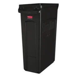 Collecteur de Recyclage Slim Jim Noir 87 L - Rubbermaid