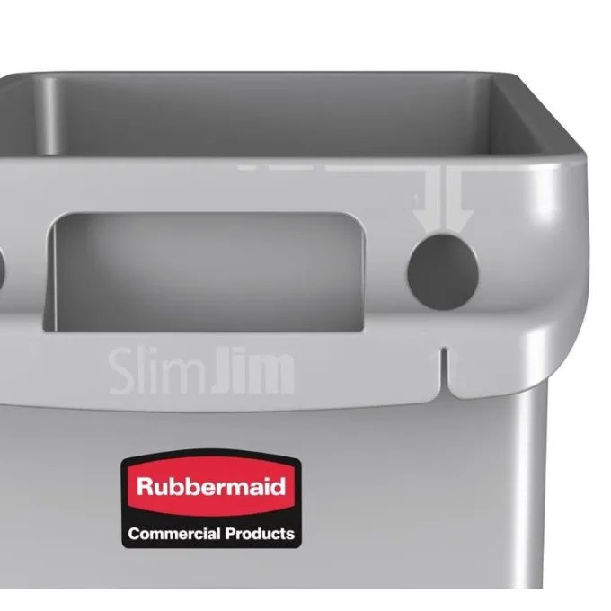 Collecteur Slim Jim Rubbermaid 60L
