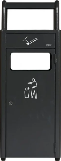 Combiné Collecteur de Déchets 20L avec Cendrier 2,3L - Probbax