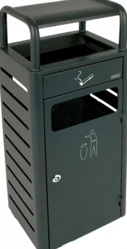 Combiné Collecteur de Déchets 20L avec Cendrier 2,3L - Probbax