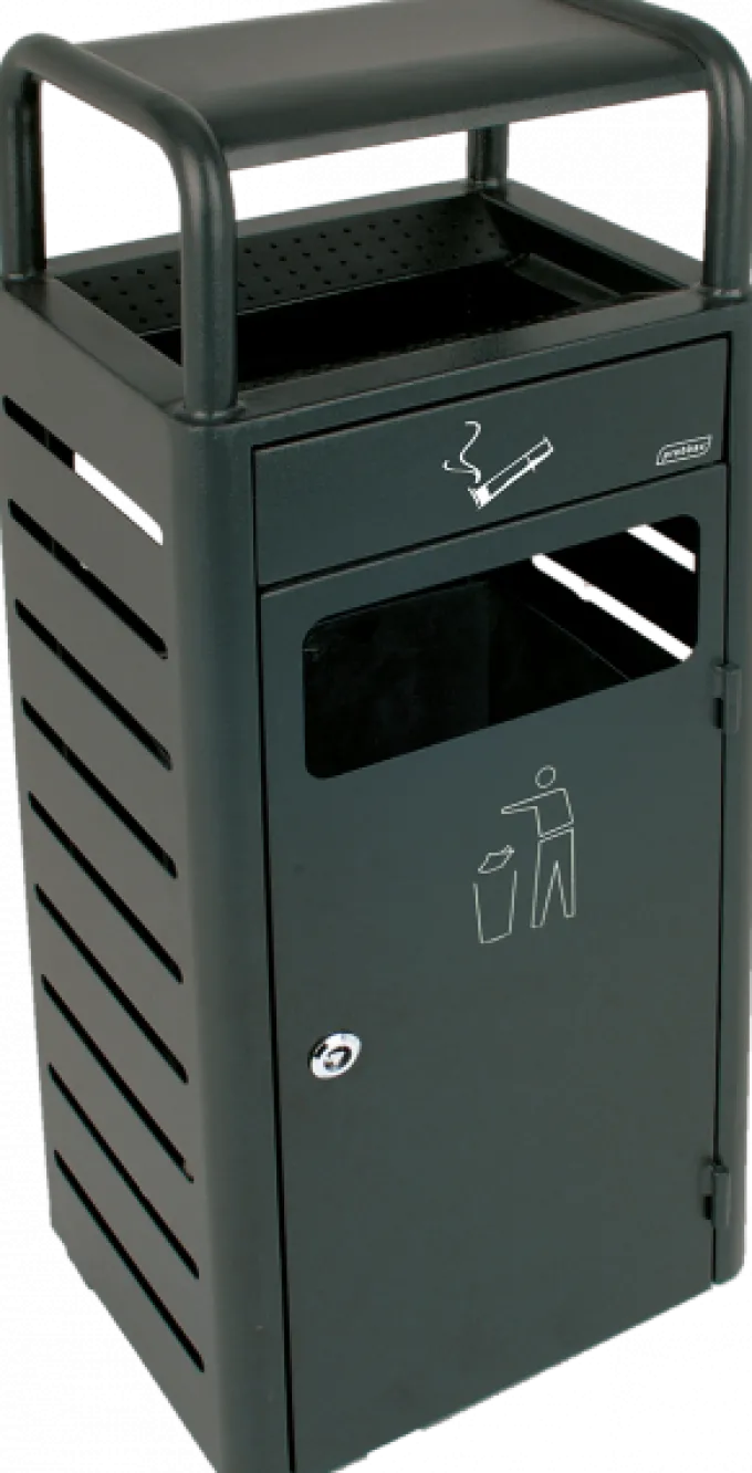 Combiné Collecteur de Déchets 20L avec Cendrier 2,3L - Probbax