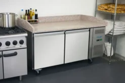 Comptoir à Pizza 2 Portes avec Dessus en Granit Série U 428L - Polar