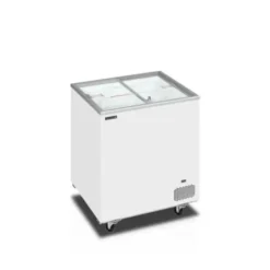 Congélateur coffre avec couvercles coulissants vitrés plats - 165 Litres - Tefcold