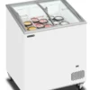 Congélateur coffre de crème glacée avec couvercles coulissants vitrés bombés 157 L - Tefcold