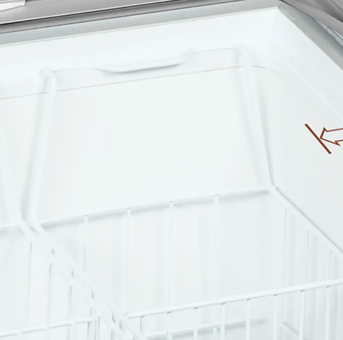 Congélateur coffre de crème glacée avec couvercles coulissants vitrés bombés 157 L - Tefcold