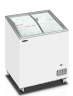 Congélateur coffre de crème glacée avec couvercles coulissants vitrés bombés 157 L - Tefcold